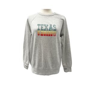 State of Mine TEXAS gray Sweatshirt Top women's SMALL